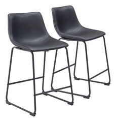 Smart Counter Chair (Set of 2) Black