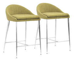 Reykjavik Counter Chair (Set of 2) Pea Green