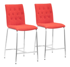 Uppsala Counter Chair (Set of 2) Tangerine