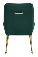 Madelaine Dining Chair Green & Gold
