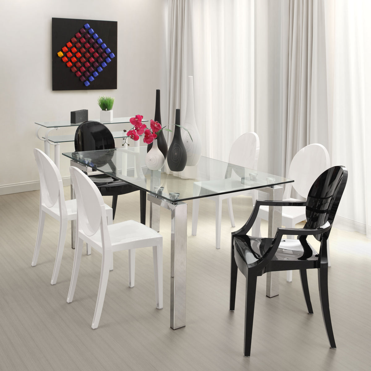 Roca Dining Table Chrome