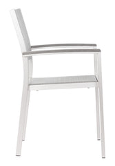 Metropolitan Arm Chair (Set of 2) Gray & Silver