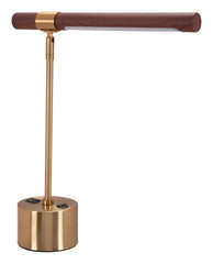 Kippy Table Lamp Brown & Brass